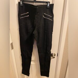 Slimming Options Pants Large Stretch Black Heavy Leggings Pull On Style 30 X 29